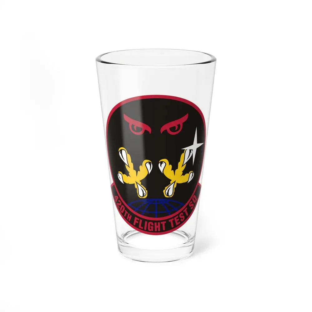 420 Flight Test Squdron AFMC (U.S. Air Force) Pint Glass 16oz 16oz - Go Mug Yourself