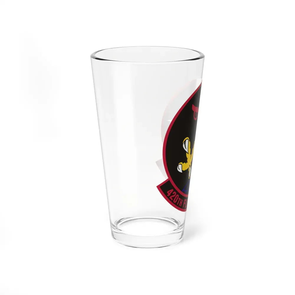 420 Flight Test Squdron AFMC (U.S. Air Force) Pint Glass 16oz - Go Mug Yourself