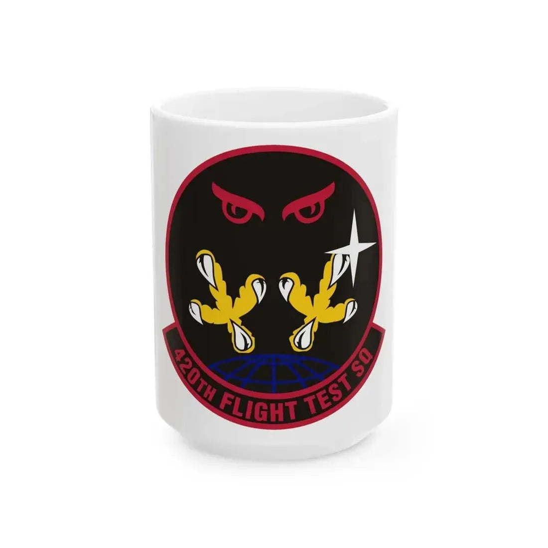 420 Flight Test Squdron AFMC (U.S. Air Force) White Coffee Mug 15oz - Go Mug Yourself