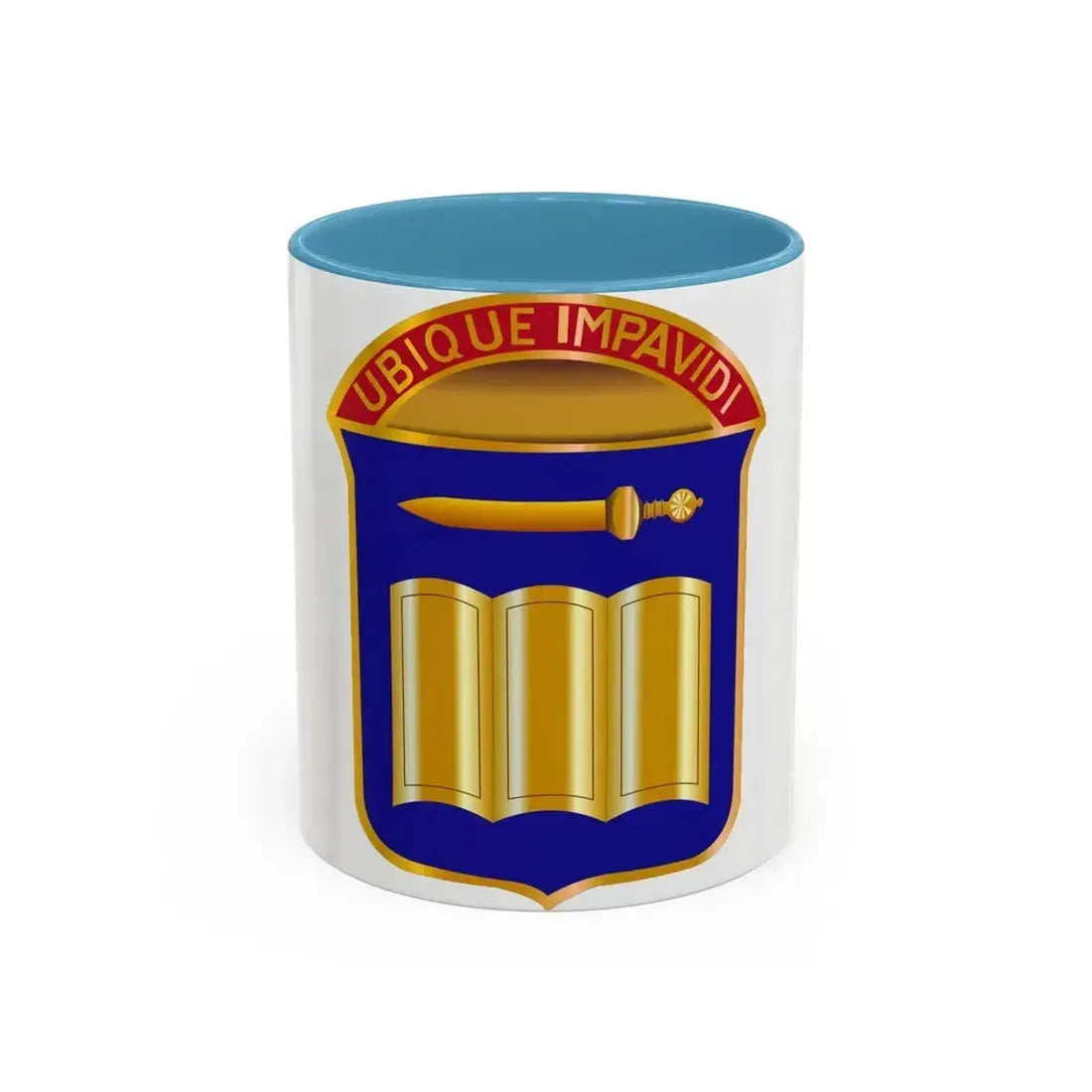 420 Infantry Regiment (U.S. Army) Accent Coffee Mug 11oz Light Blue - Go Mug Yourself