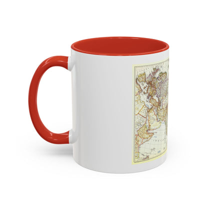 Asia and Adjacent Areas (1951) (Map) Accent Coffee Mug