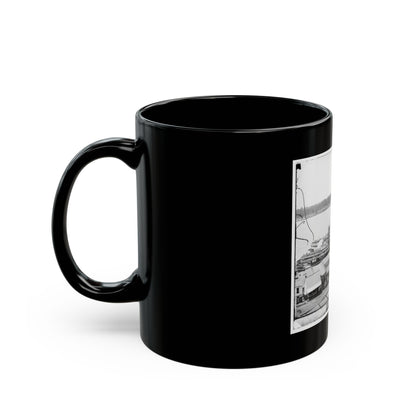 Vicksburg, Miss. Levee And Steamboats (U.S. Civil War) Black Coffee Mug
