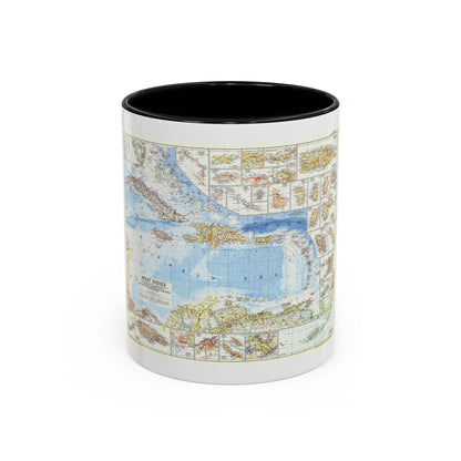 West Indies (1954) (Map) Accent Coffee Mug