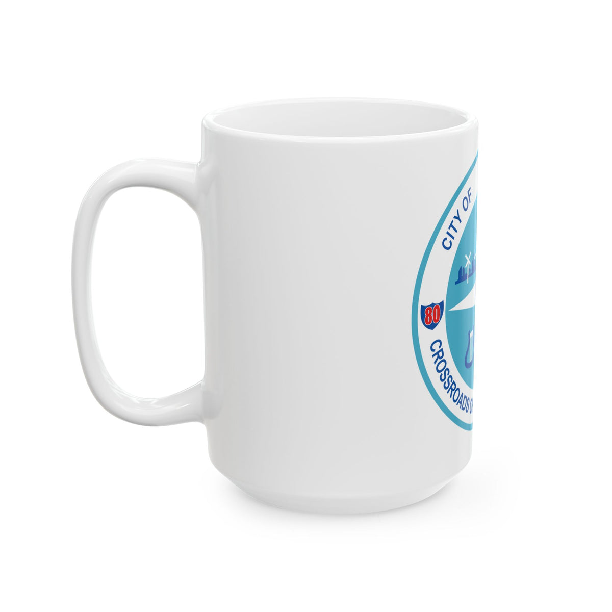 Seal of Joliet Illinois - White Coffee Mug