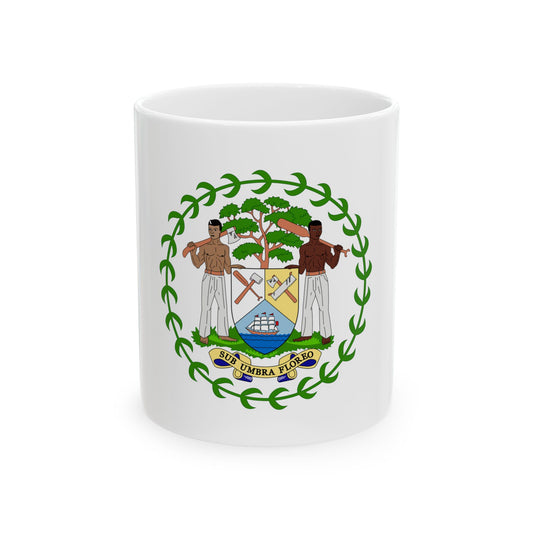 Coat of arms of Belize - White Coffee Mug