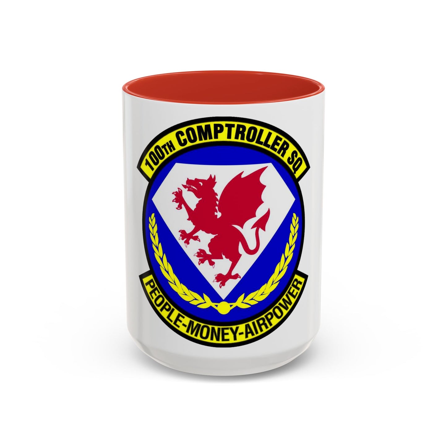 100 Comptroller Squadron USAFE (U.S. Air Force) Accent Coffee Mug