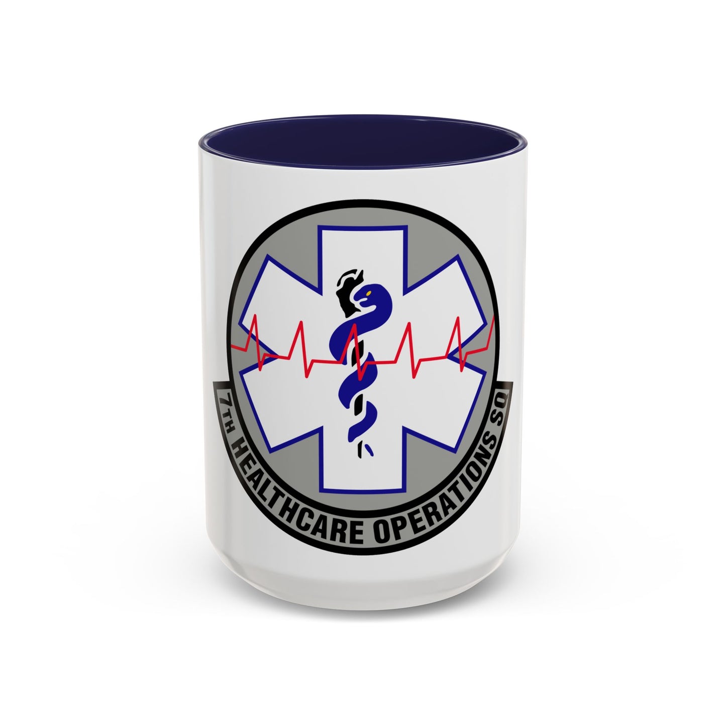 7 Healthcare Operations Squadron AFGSC (U.S. Air Force) Accent Coffee Mug