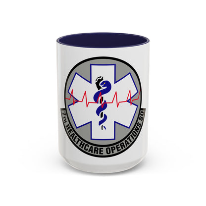 7 Healthcare Operations Squadron AFGSC (U.S. Air Force) Accent Coffee Mug