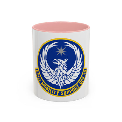 621 Mobility Support Operations Squadron AMC (U.S. Air Force) Accent Coffee Mug