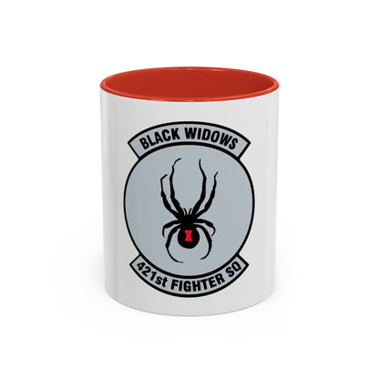 421st Fighter Squadron Black Widows (U.S. Air Force) Accent Coffee Mug