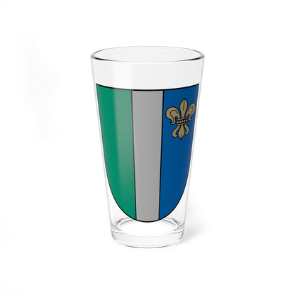 Daugavpils rajona ģerbonis (Latvia) (Coat of Arms) Pint Glass 16oz