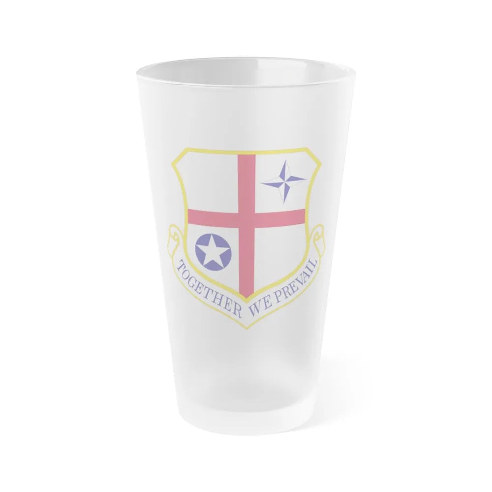 420th Air Base Group (U.S. Air Force) Frosted Pint Glass 16oz-Go Mug Yourself