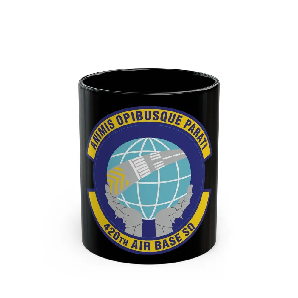 420th Air Base Squadron (U.S. Air Force) Black Coffee Mug-11oz-Go Mug Yourself