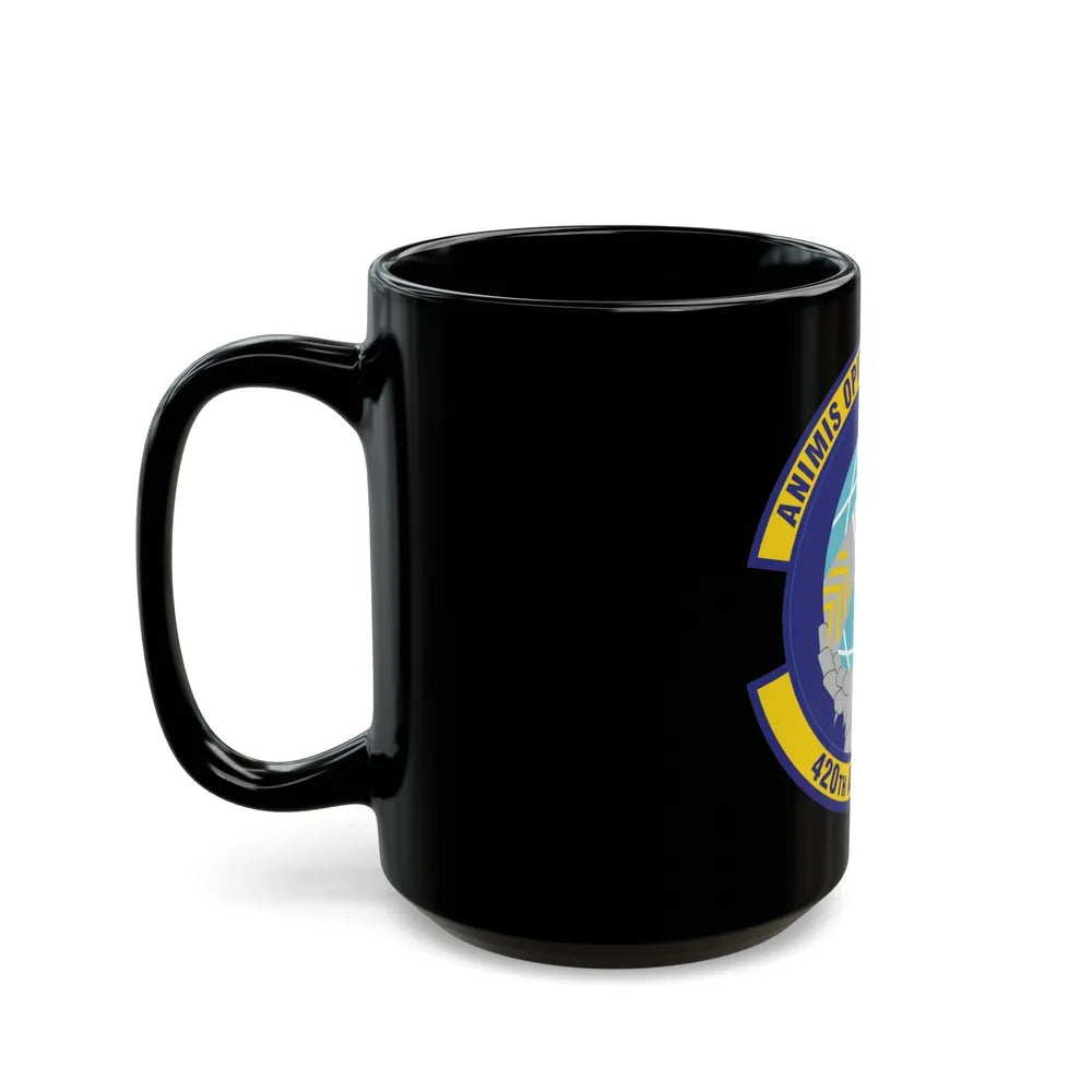 420th Air Base Squadron (U.S. Air Force) Black Coffee Mug-Go Mug Yourself