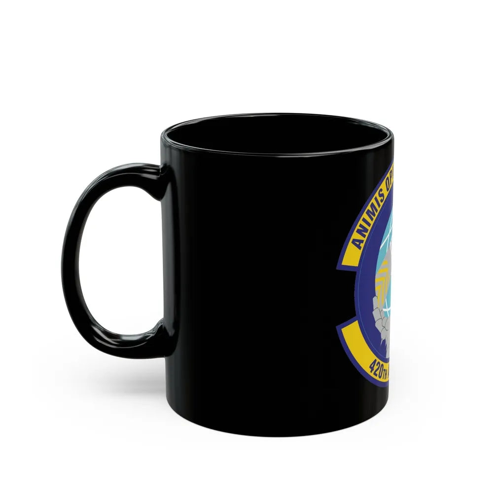 420th Air Base Squadron (U.S. Air Force) Black Coffee Mug-Go Mug Yourself