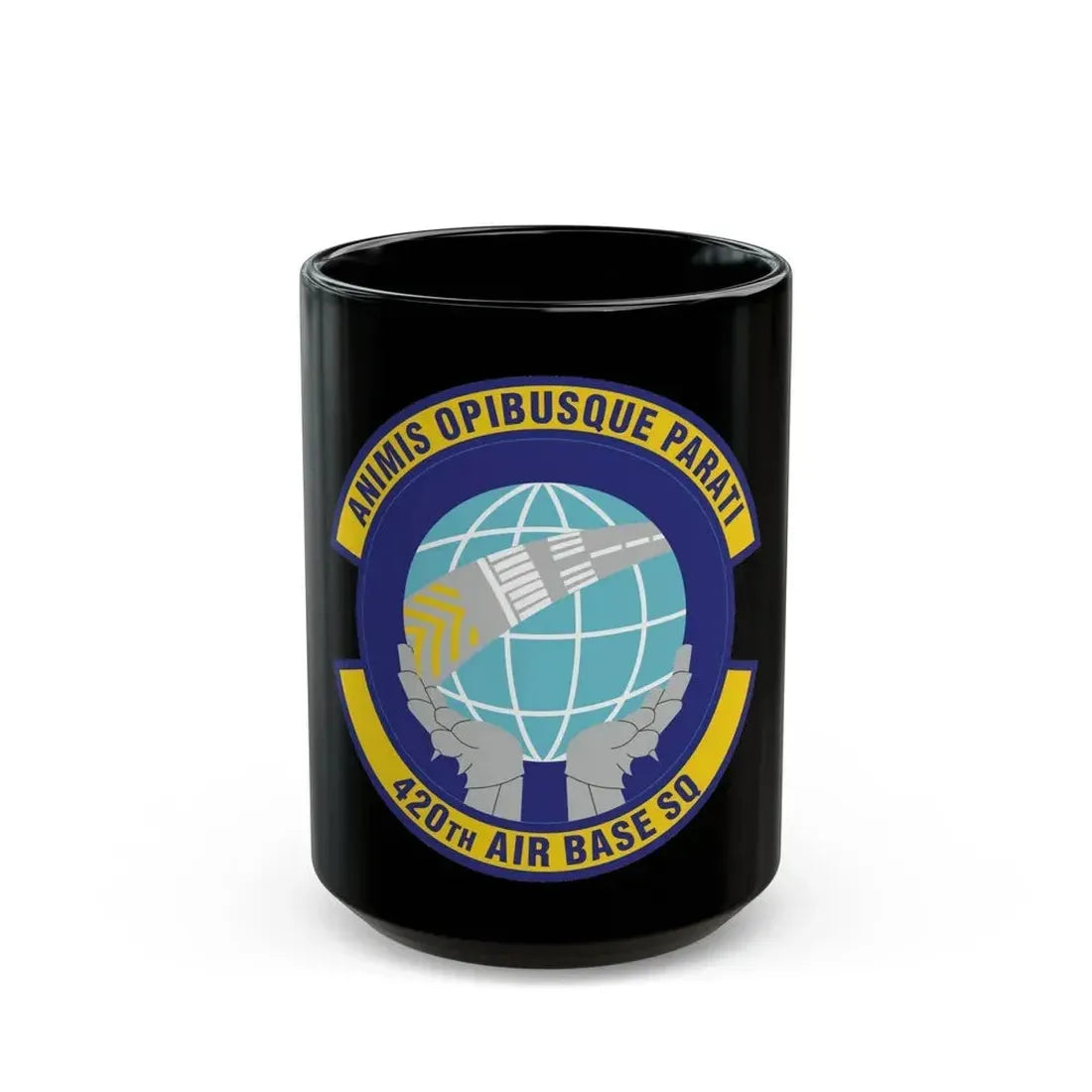 420th Air Base Squadron (U.S. Air Force) Black Coffee Mug 15oz - Go Mug Yourself