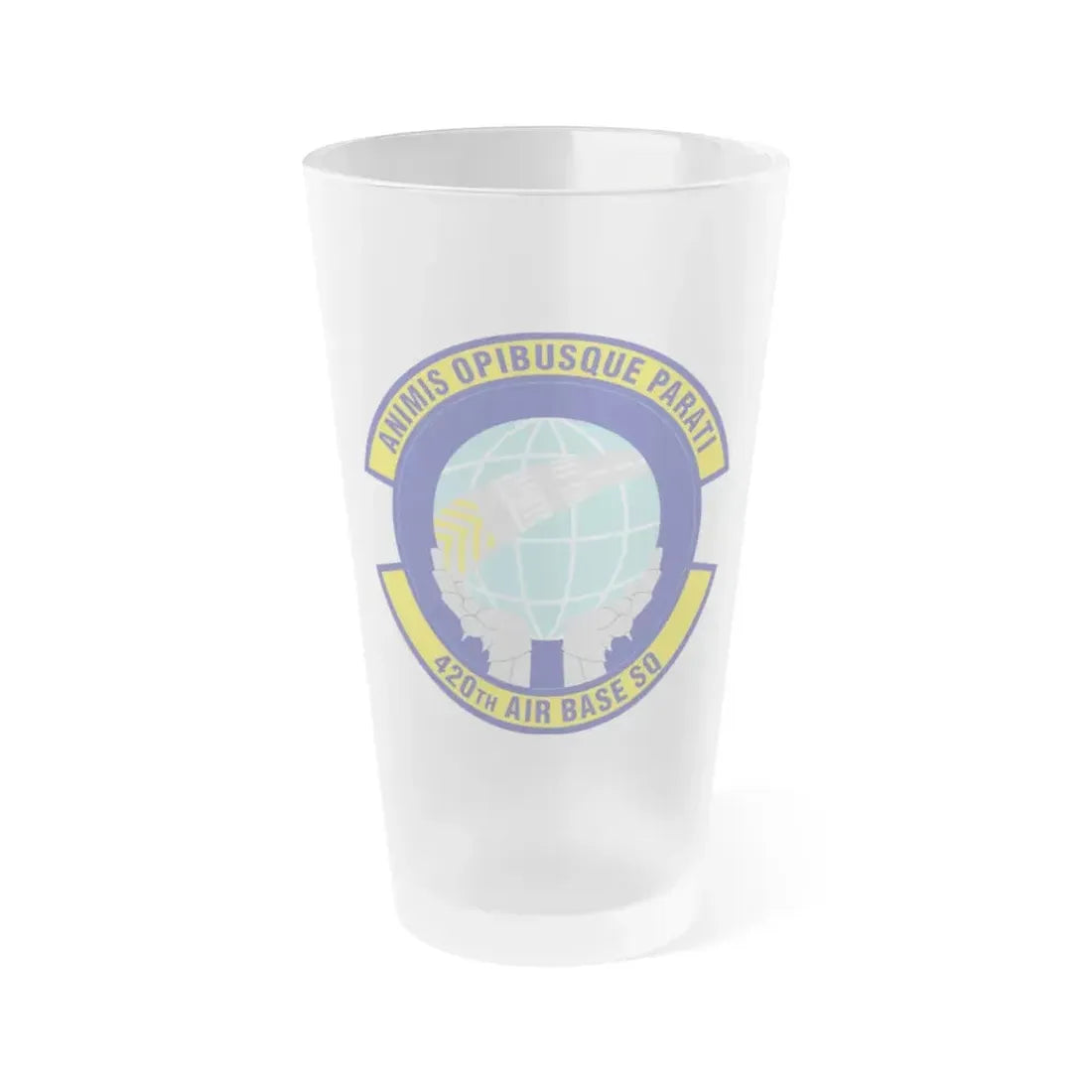 420th Air Base Squadron (U.S. Air Force) Frosted Pint Glass 16oz Default Title - Go Mug Yourself