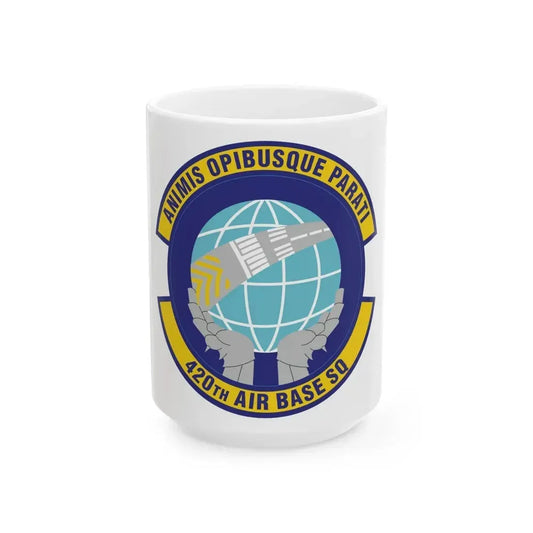 420th Air Base Squadron (U.S. Air Force) White Coffee Mug 15oz - Go Mug Yourself