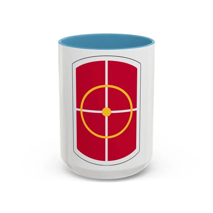 420th Engineer Brigade (U.S. Army) Accent Coffee Mug 15oz Light Blue - Go Mug Yourself