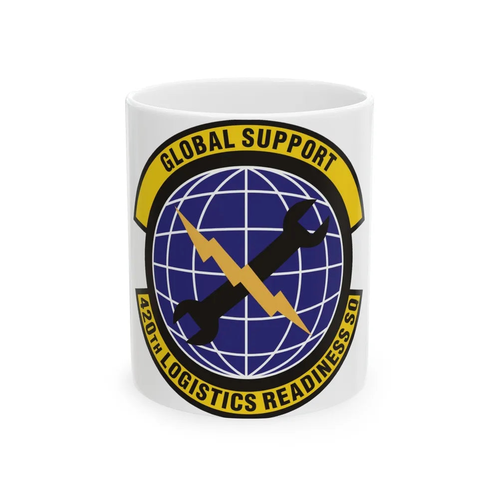 420th Logistics Readiness Squadron (U.S. Air Force) White Coffee Mug-11oz-Go Mug Yourself