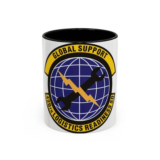 420th Logistics Readiness Squadron (U.S. Air Force) Accent Coffee Mug 11oz Black - Go Mug Yourself