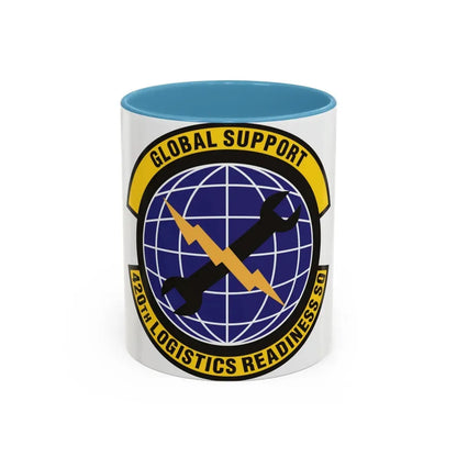 420th Logistics Readiness Squadron (U.S. Air Force) Accent Coffee Mug 11oz Light Blue - Go Mug Yourself