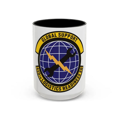 420th Logistics Readiness Squadron (U.S. Air Force) Accent Coffee Mug 15oz Black - Go Mug Yourself