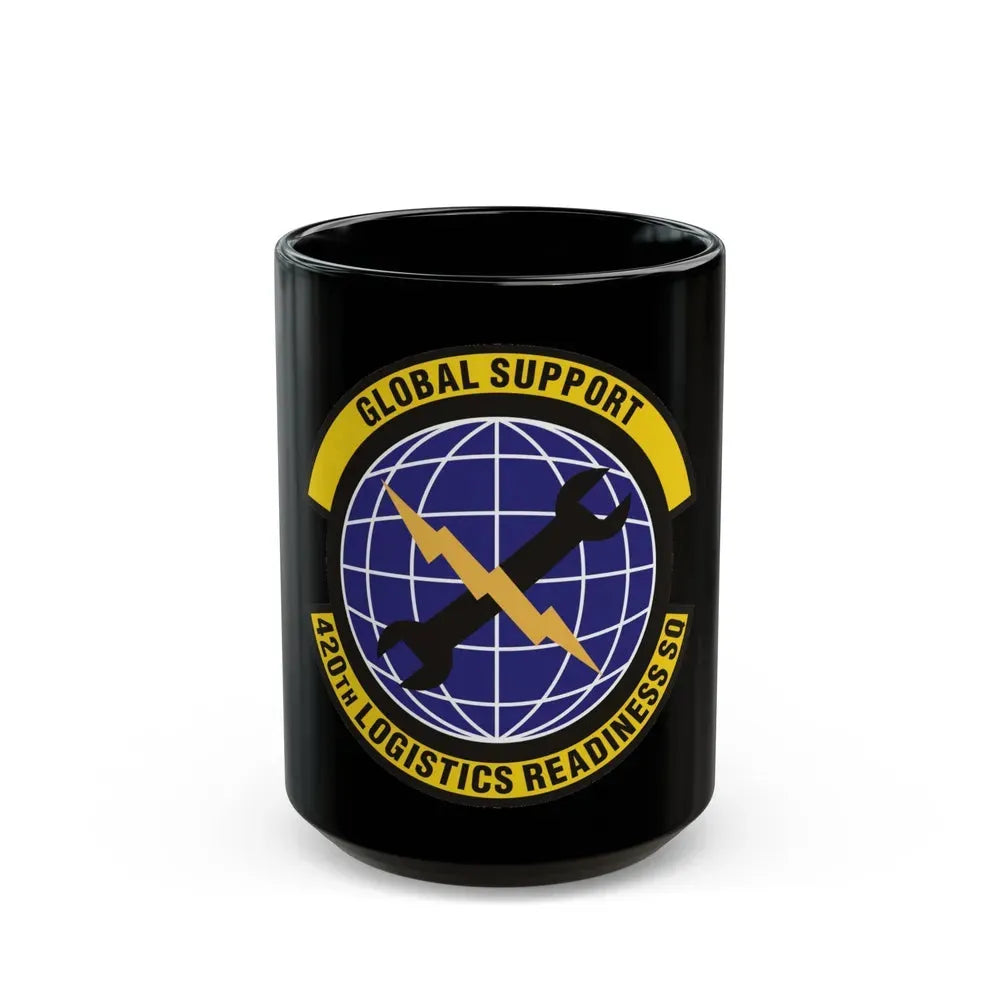 420th Logistics Readiness Squadron (U.S. Air Force) Black Coffee Mug 15oz - Go Mug Yourself