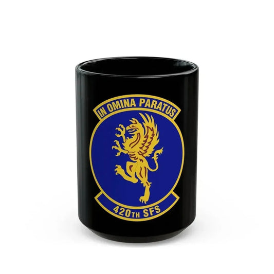 420th Security Forces Squadron (U.S. Air Force) Black Coffee Mug 15oz - Go Mug Yourself