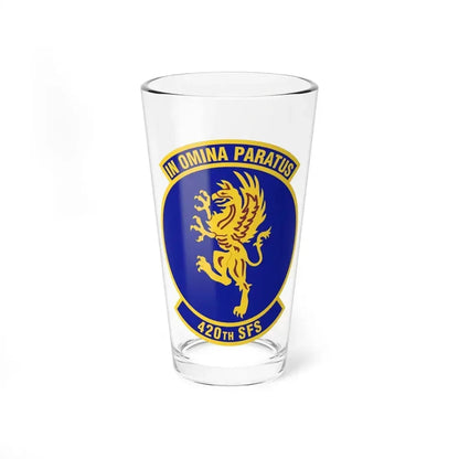 420th Security Forces Squadron (U.S. Air Force) Pint Glass 16oz 16oz - Go Mug Yourself
