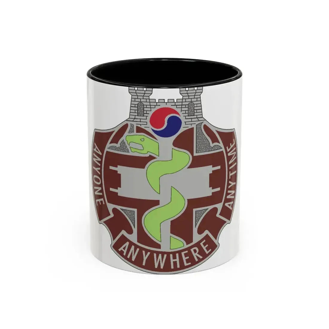 421 Medical Battalion (U.S. Army) Accent Coffee Mug 11oz Black - Go Mug Yourself