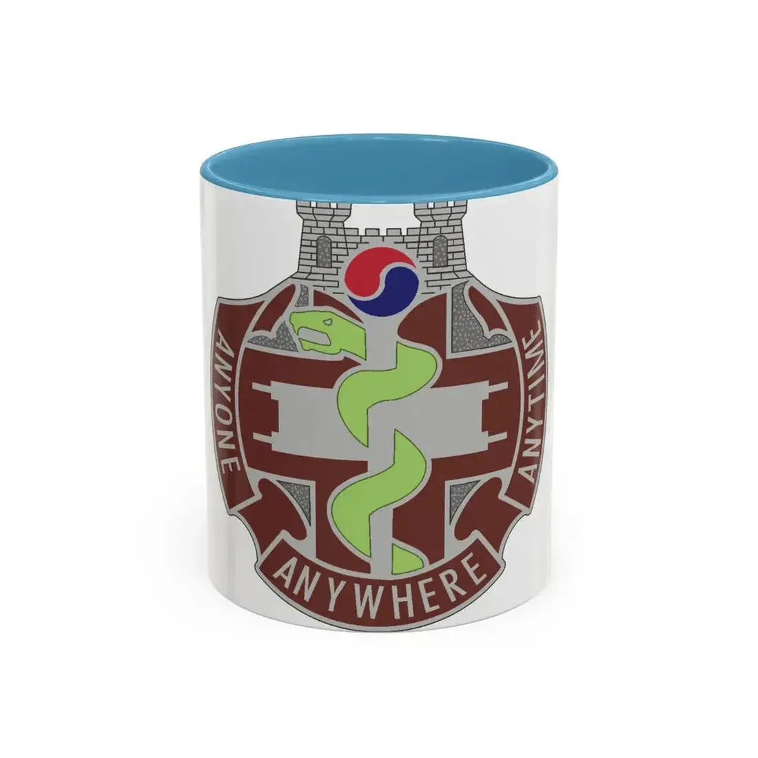 421 Medical Battalion (U.S. Army) Accent Coffee Mug 11oz Light Blue - Go Mug Yourself