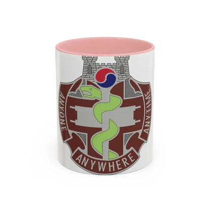 421 Medical Battalion (U.S. Army) Accent Coffee Mug 11oz Pink - Go Mug Yourself