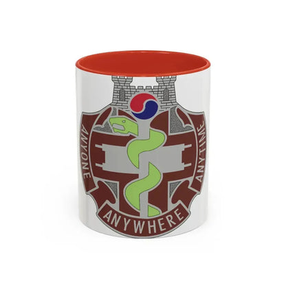 421 Medical Battalion (U.S. Army) Accent Coffee Mug 11oz Red - Go Mug Yourself