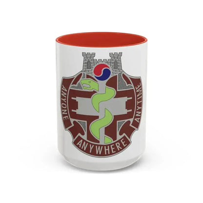 421 Medical Battalion (U.S. Army) Accent Coffee Mug 15oz Red - Go Mug Yourself