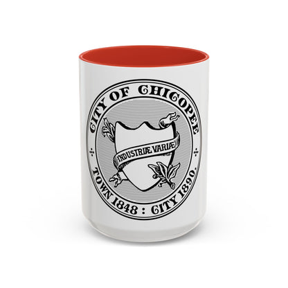 Seal of Chicopee Massachusetts - Accent Coffee Mug