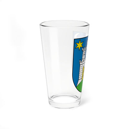 Coat of arms of Zagreb (Croatia) (Coat of Arms) Pint Glass 16oz