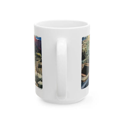 Frame-Up, Liberty, October, 1948 - White Coffee Mug-Go Mug Yourself