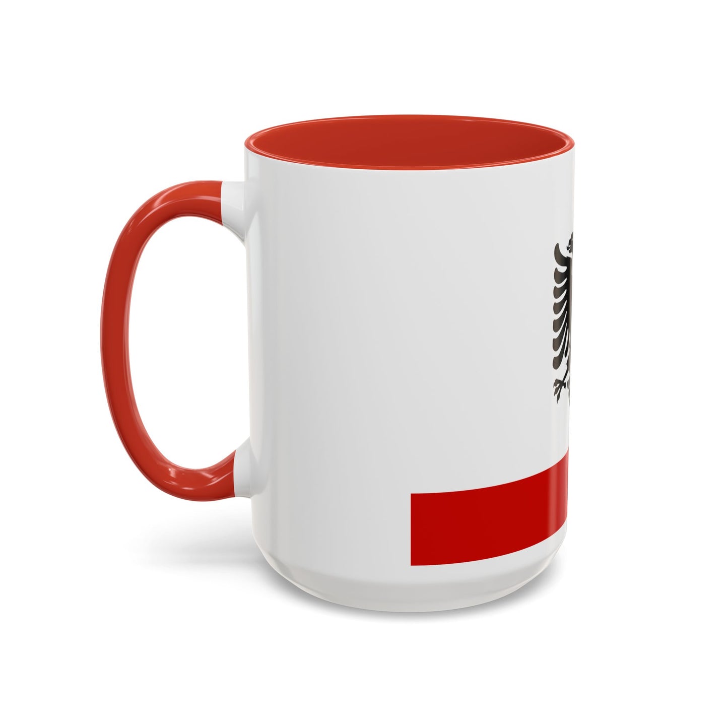 Naval Ensign of Albania 1958 to 1992 - Accent Coffee Mug