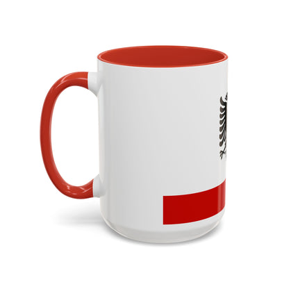 Naval Ensign of Albania 1958 to 1992 - Accent Coffee Mug