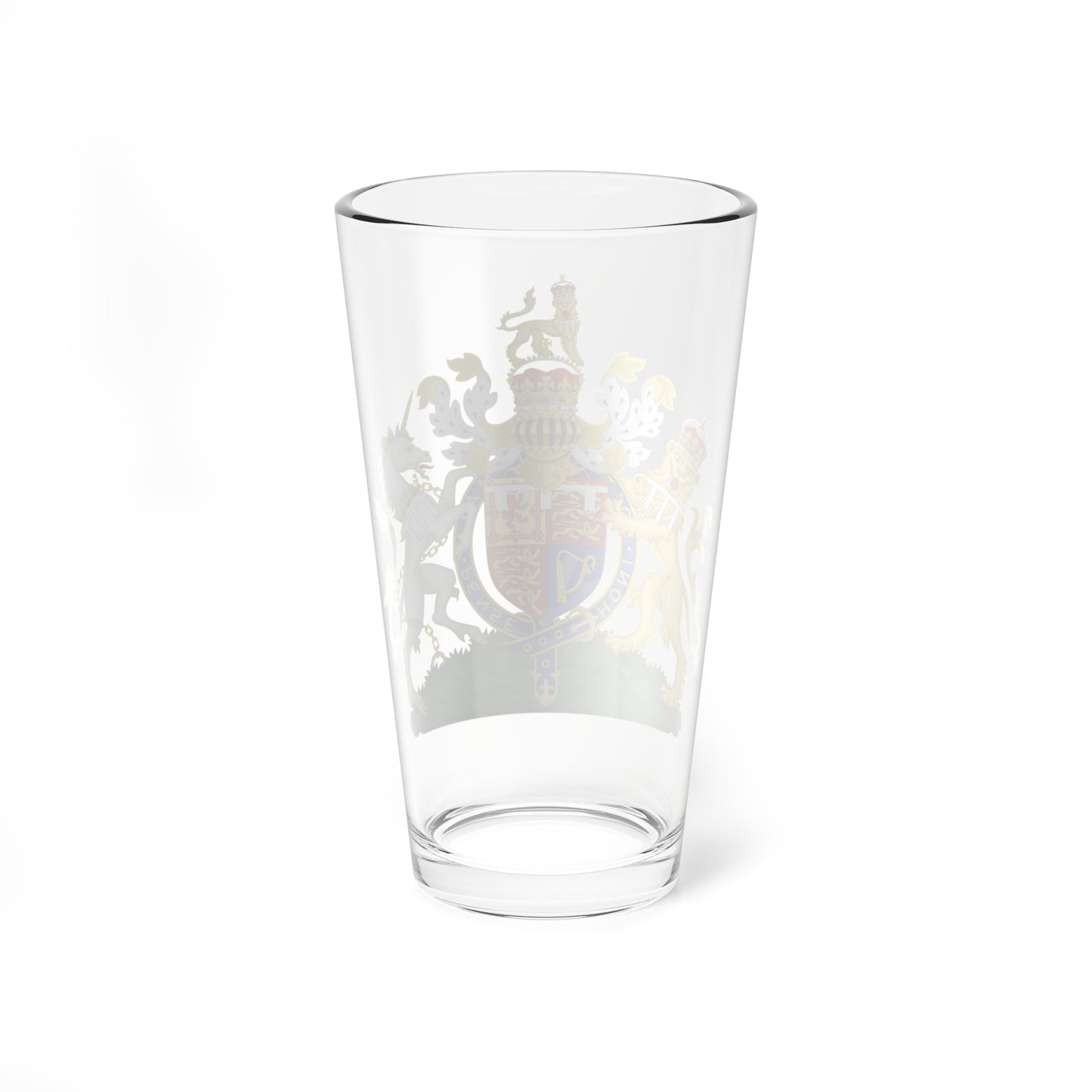 Coat of arms of William Duke of Cornwall (United Kingdom) (Coat of Arms) Pint Glass 16oz