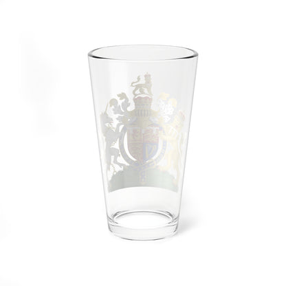 Coat of arms of William Duke of Cornwall (United Kingdom) (Coat of Arms) Pint Glass 16oz