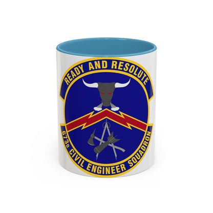 673d Civil Engineer Squadron (U.S. Air Force) Accent Coffee Mug