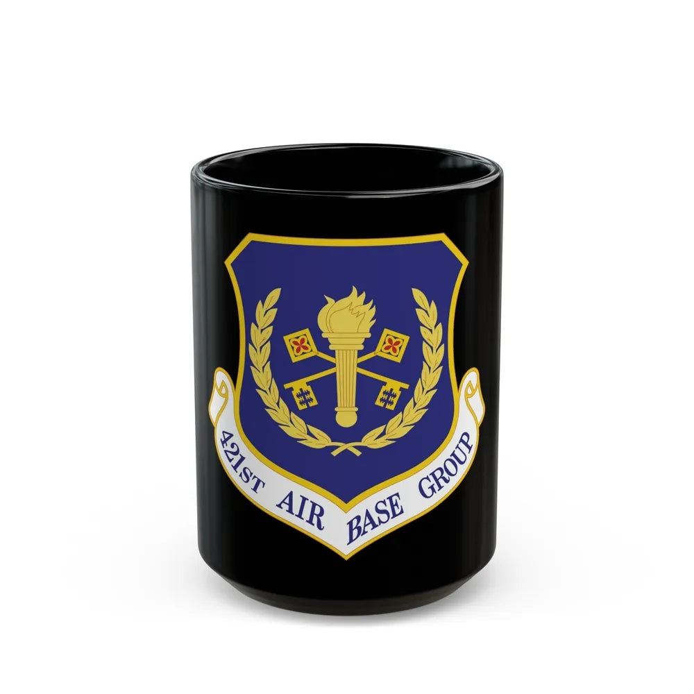 421st Air Base Group (U.S. Air Force) Black Coffee Mug-15oz-Go Mug Yourself