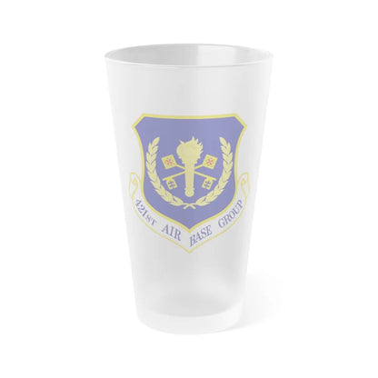 421st Air Base Group (U.S. Air Force) Frosted Pint Glass 16oz-Go Mug Yourself