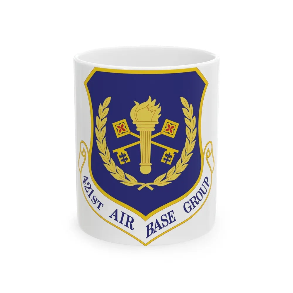 421st Air Base Group (U.S. Air Force) White Coffee Mug-11oz-Go Mug Yourself