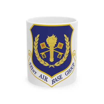 421st Air Base Group (U.S. Air Force) White Coffee Mug-11oz-Go Mug Yourself