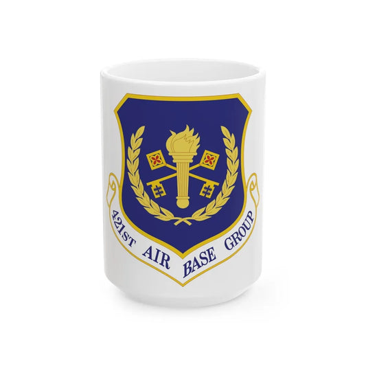 421st Air Base Group (U.S. Air Force) White Coffee Mug-15oz-Go Mug Yourself