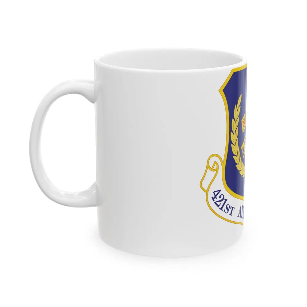 421st Air Base Group (U.S. Air Force) White Coffee Mug-Go Mug Yourself