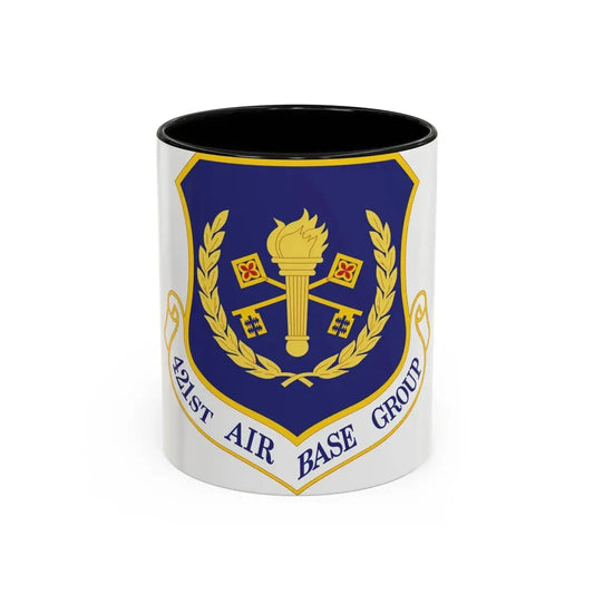 421st Air Base Group (U.S. Air Force) Accent Coffee Mug 11oz Black - Go Mug Yourself
